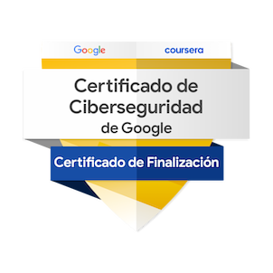 link a Insignia de certificado de ciberseguridad de google.